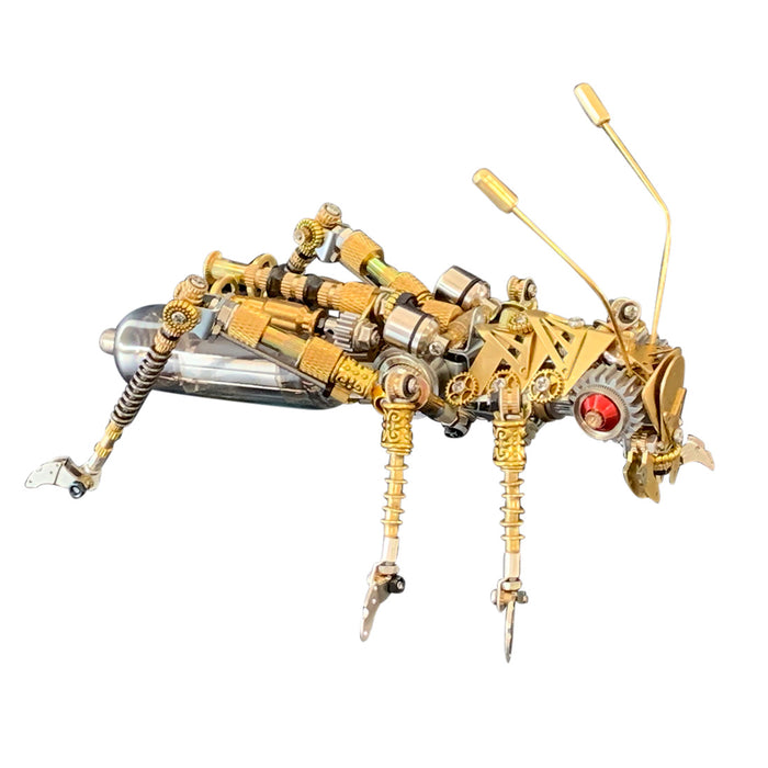 Metal Locust Model Kit Steampunk Mechanical Bug 3D Puzzle - 399Pcs
