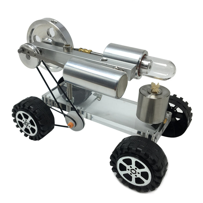 Stirling Engine Car Model Stirling Engine Motor Model Physical Experiment Science Education Toy Gift - Enginediy