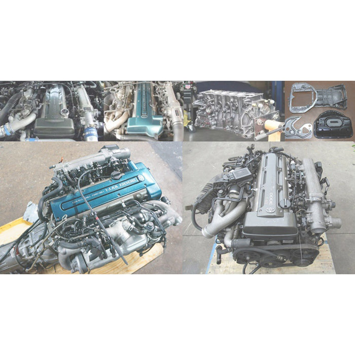 High Precision 2JZ Inline Four-cylinder Engine Gearbox Model Miniature Set - Static Model