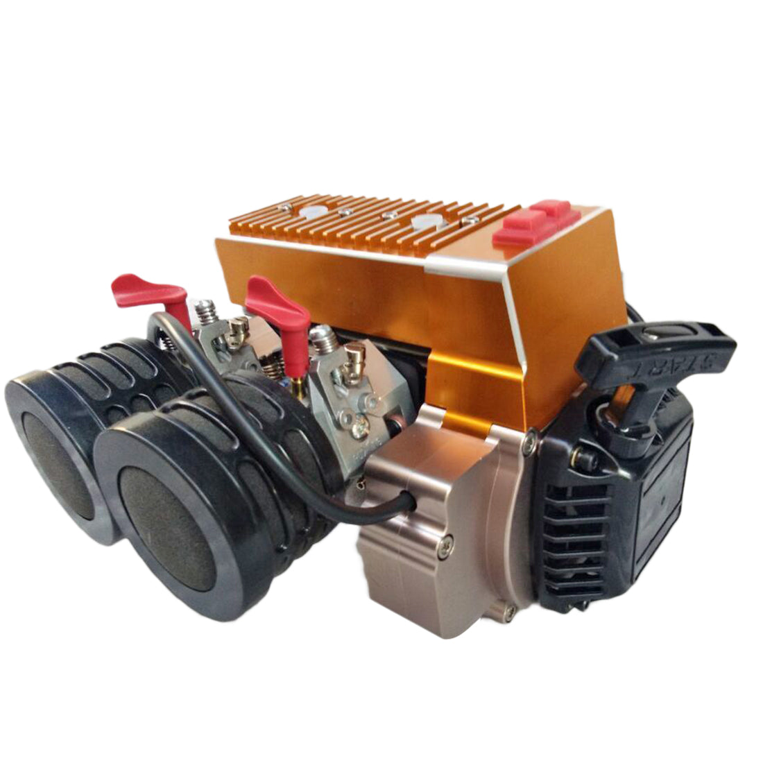 CNC 60cc Inline Double-cylinder Gasoline Engine for 1/5 RC Model Car H ...