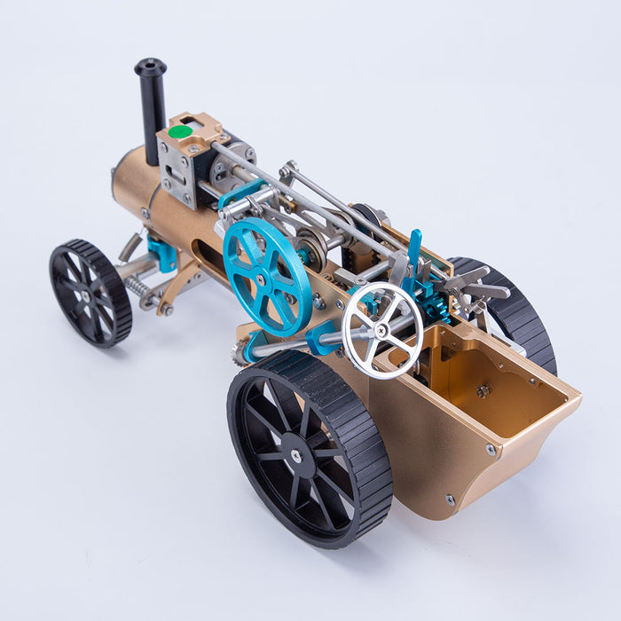 TECHING Steam Car Engine Model Full Metal Assembled Car Engine Model Gift Collection - Used (Assembled Version) Like New