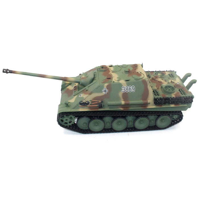 1/16 RC Tank 2.4G RC German Jagdpanther Tank Destroyer Vehicle Model Toys&Gifts with Lights&Sounds (Upgraded Version/Camouflage Green)