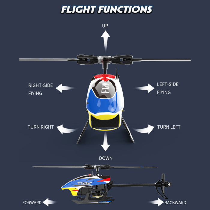 YU XIANG F120 RC Airplane 2.4G 6CH Direct Drive Brushless RC Helicopter Model (RTF Edition/Right Hand Throttle)