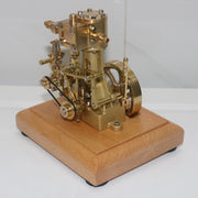 M31 1.85CC Mini Retro Vertical Single-cylinder Reciprocating Double-acting Steam Engine Model Toys with Speed Reducer - EngineDIY
