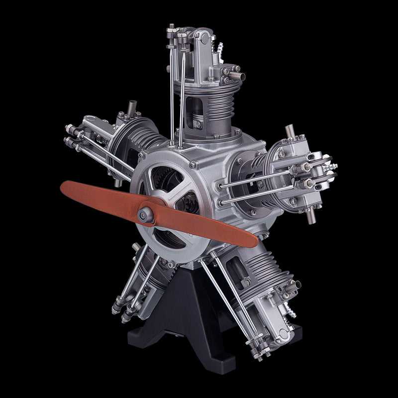 5 Cylinder Radial Engine Model Kit that Works - Build Your Own Radial Engine - TECHING 1: 6 Full Metal Radial Engine Model Kit 230+Pcs - EngineDIY