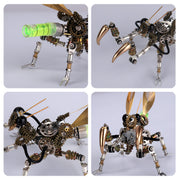 3D Metal Mantis Model DIY Kits Mantis with Night Light -300PCS+ - EngineDIY