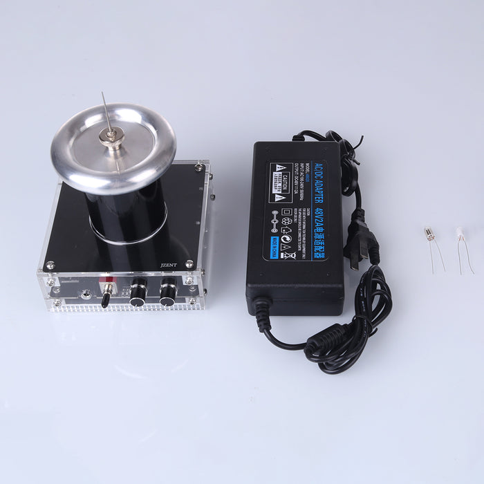 DIY Music Arc Tesla Coil Artificial Lightning Experimental Toy with 48V2A Power Supply - EU Plug