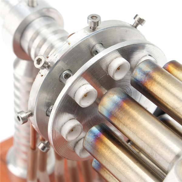 16 Cylinder Stirling Engine Model Gas Powered Stirling Engine Collection Toy Gift - enginediy