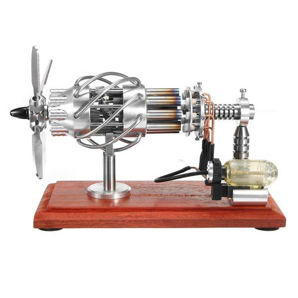 16 Cylinder Stirling Engine Model Gas Powered Stirling Engine Collection Toy Gift - enginediy