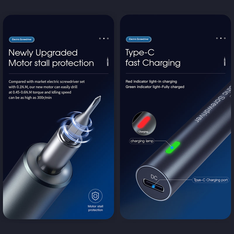 Outils pour moteur, 3 ensembles de tournevis magnétiques de précision, tournevis électrique, clé hexagonale, ensembles d'outils de bricolage