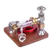 ENJOMOR Speed-Controlled Single Cylinder Stirling Engine Model with Ball Bearing Flywheel - STEM Toys - EngineDIY