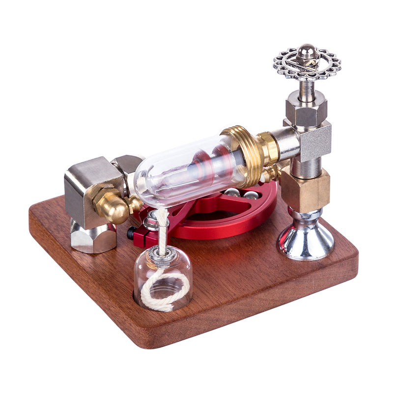 ENJOMOR Speed-Controlled Single Cylinder Stirling Engine Model with Ball Bearing Flywheel - STEM Toys - EngineDIY