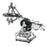 3D Metal Mechanical Puzzle Dragon Crossbow Model Assembly Kit for Kids, Teens, and Adults-812PCS