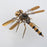 80Pcs Steampunk Insect Metal Model Kits Mechanical Crafts for Home Decor - Dragonfly