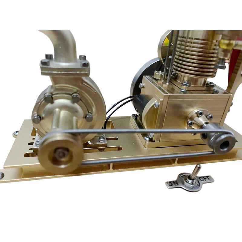 M16C 1.6cc Mini 4 Stroke Gasoline Engine Model Vertical Air-cooled Single-cylinder Internal Combustion Engine Model with Vane Pump - EngineDIY