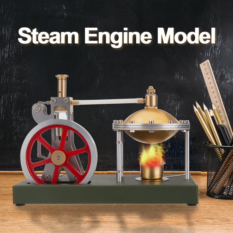 ENJOMOR DIY Hero's Steam Engine Kit with Boiler - EngineDIY