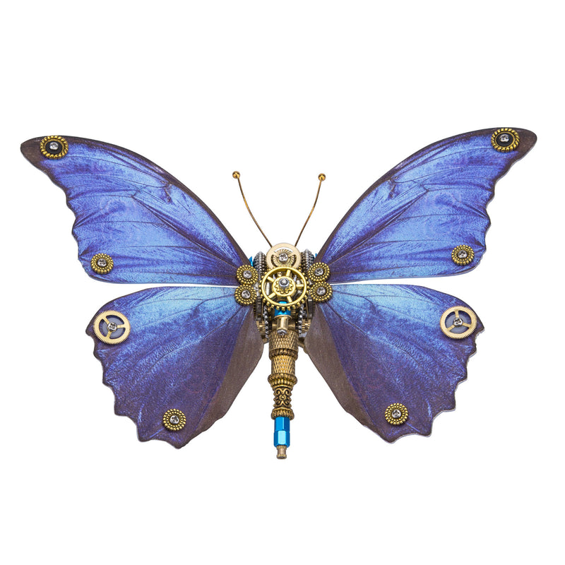 Steampunk 3D Butterfly Model Metal Puzzle DIY Assembly Kit for Kids, Teens and Adults (150PCS+) - EngineDIY