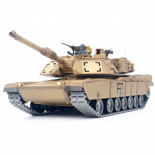1/16 RC Tank US M1A2 Abrams Main Battle Tank 2.4G RC Military Vehicle Model with Lighting Sound Smoke Shooting Effect - 3918 Metal Ultimate Edition 7.0