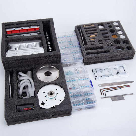 Moteur à essence RC CISON L4-175 17,5 cc Mini OHV 4 cylindres en ligne 4 temps refroidi par eau L4 - Vitesse jusqu'à 8 000 tr/min 