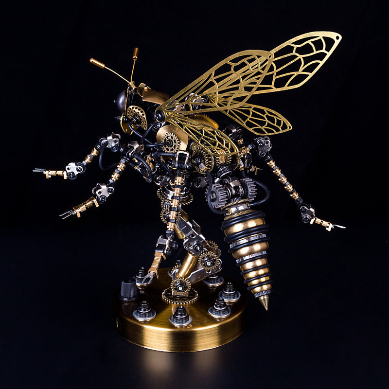3D Puzzle DIY Model Kit Steampunk Wasp Metal Games Creative Gift - EngineDIY