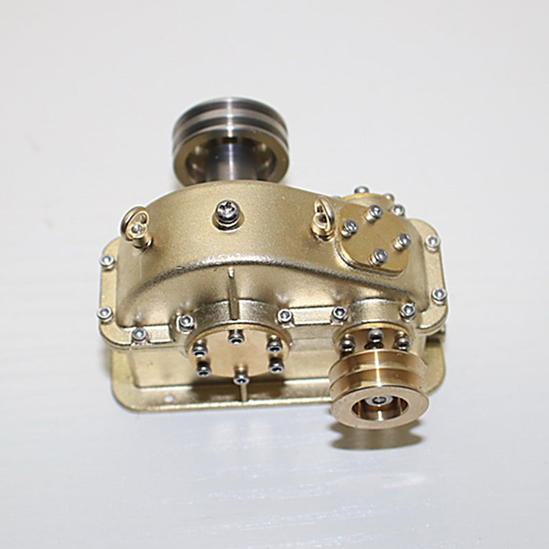 Mini Brass Gear Reducer for Steam Engine Internal Combustion Engine Model - EngineDIY