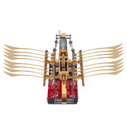 SeaArk Boat Model Kit That Works - Metal Ship Model Kit That Runs - Gear Drive Mechanical Model Boat Kit - EngineDIY