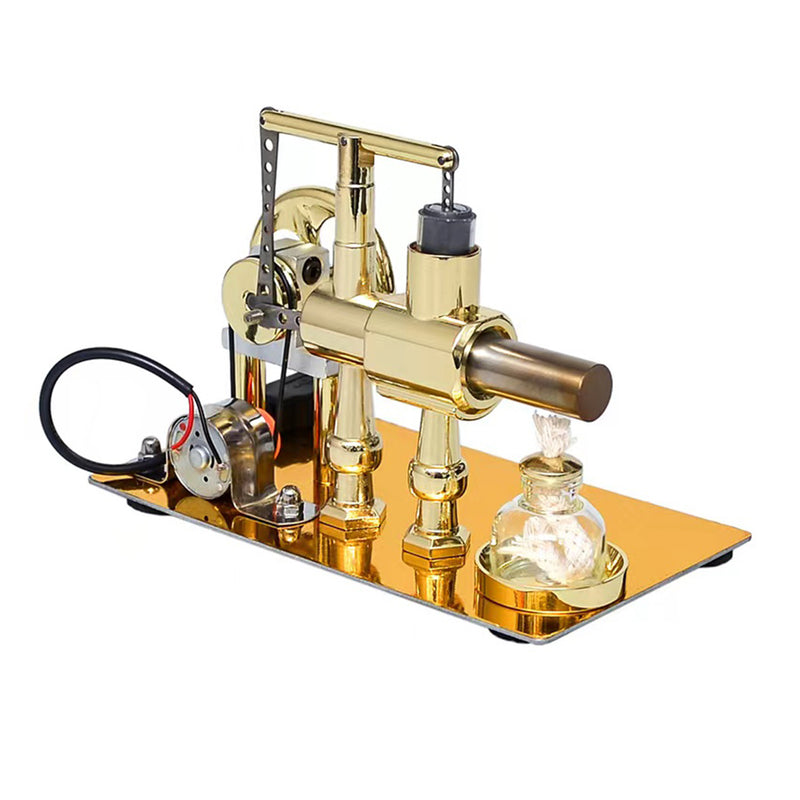 ENJOMOR Balance Single-cylinder Hot Air Stirling Engine Model with USB Light - Gift Collection - EngineDIY