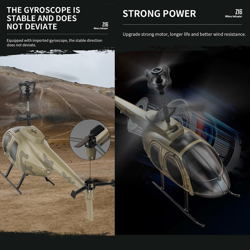 MD500 2.4G RC Airplane 4CH 6-axis Gyroscope Simulation Helicopter Model Toy (RTF Version/Green) - EngineDIY