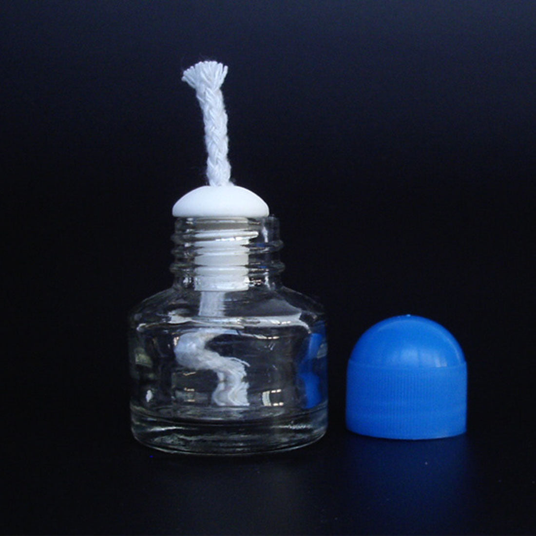 Brûleur à alcool en verre épais 40 x 65 mm 25 ml, lampe chauffante à alcool pour moteur Stirling à combustion externe