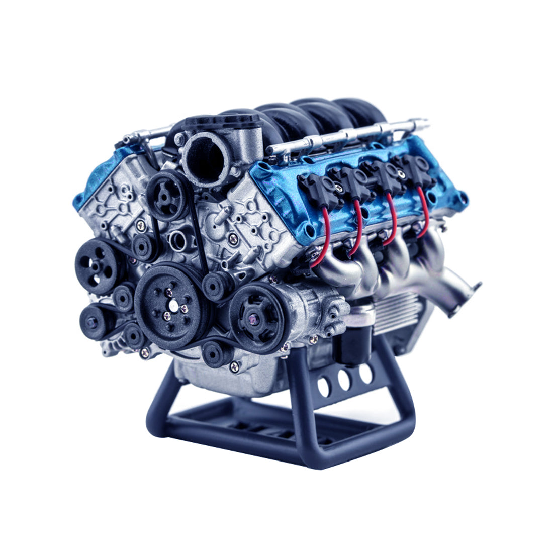 FUNT V8 - Kit de modelo de motor, mini MAD RC dinámico de metal, motor de  combustión interna, montaje de bricolaje, juguete de física para AX90104  SCX10â… Capra VS4-10 Pro /Ultra Model Car - Versión : Juguetes y Juegos 
