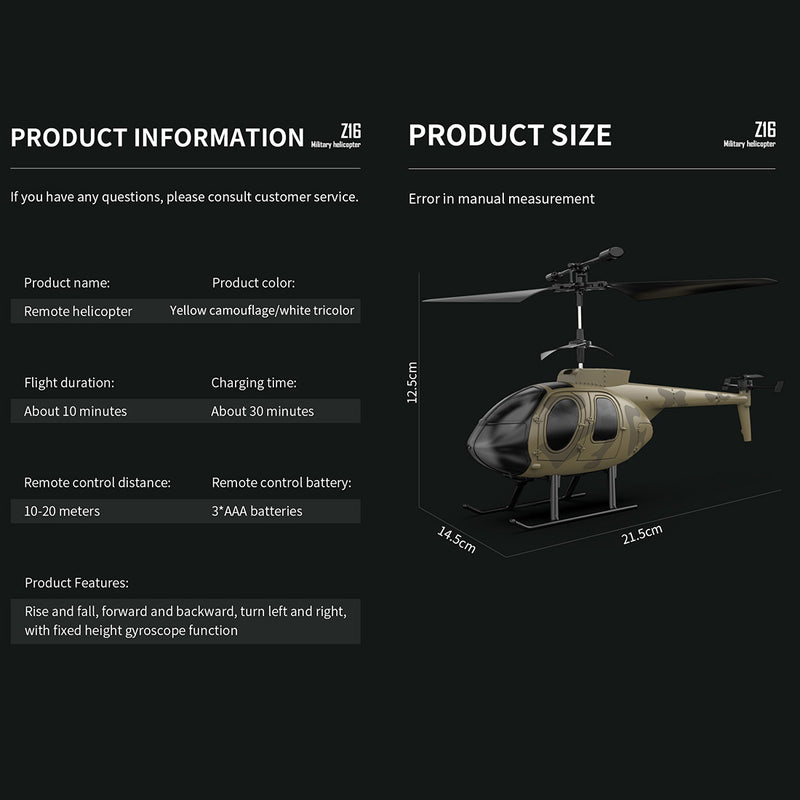 MD500 2.4G RC Airplane 4CH 6-axis Gyroscope Simulation Helicopter Model Toy (RTF Version/Green) - EngineDIY