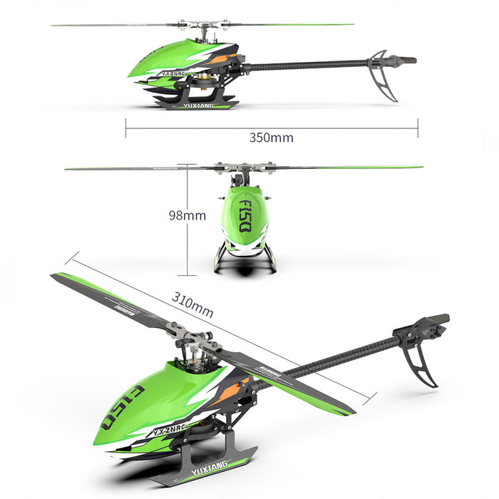 YU XIANG F150 RC Plane 2.4G 6CH Direct Drive Brushless RC Helicopter Model - RTF Edition