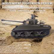1/16 2.4G RC Tank M4A3 Medium Tank Military Vehicle Model - EngineDIY