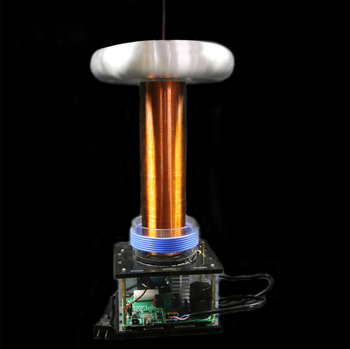 Musical Tesla Coil Singing Plasma Arc Speaker Zeusaphone Thoramin Wireless Transmission Experiment Desktop Toy Model - enginediy