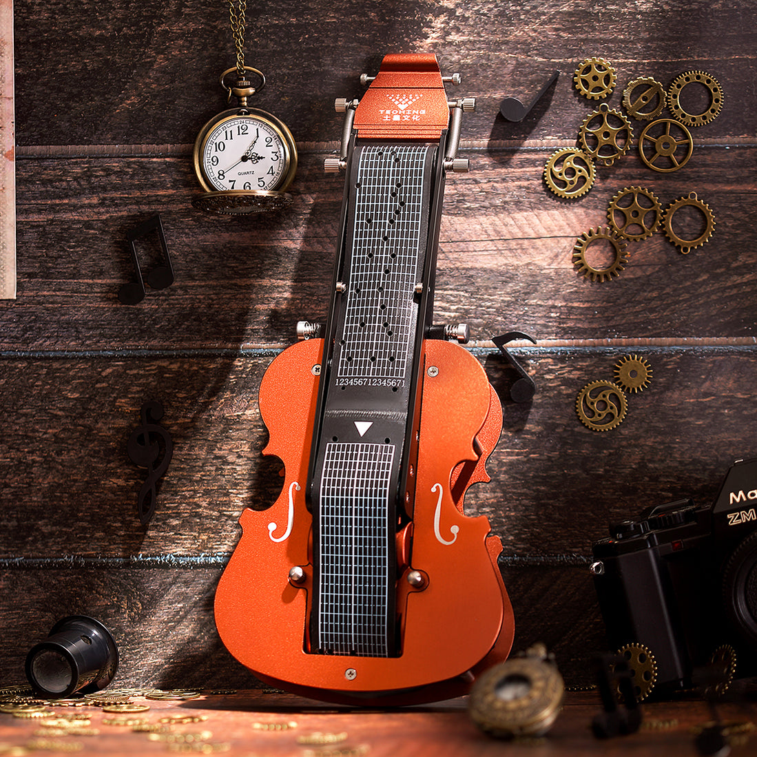 Build Your Own Violin TECHING Metal Violin Puzzle Model Kit STEM Toy