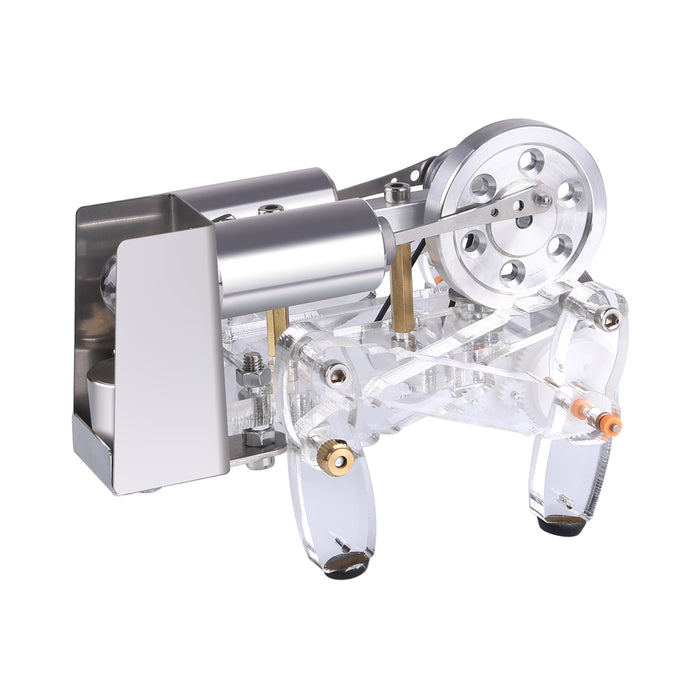 Stirling Engine Built-in 4-legged Mechanical Beast Model Science Experiment Teaching Aids Creative Gift