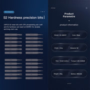 Engine Tools 5 Sets Precision Magnetic Screwdriver Electric Screwdriver Allen Wrench Adjustable Torque Wrench Tachometer Measuring Instrument DIY Tools Sets - EngineDIY