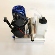 Level 15 12V 2 Stroke Methanol Nitro Engine Generator Model with Cooling Fan (5V 1.5A USB Charging) - EngineDIY