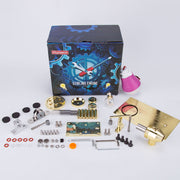 ENJOMOR DIY Stirling Engine Model Kit - Metal Balance Hot Air Stirling Engine Model Educational Toy - EngineDIY