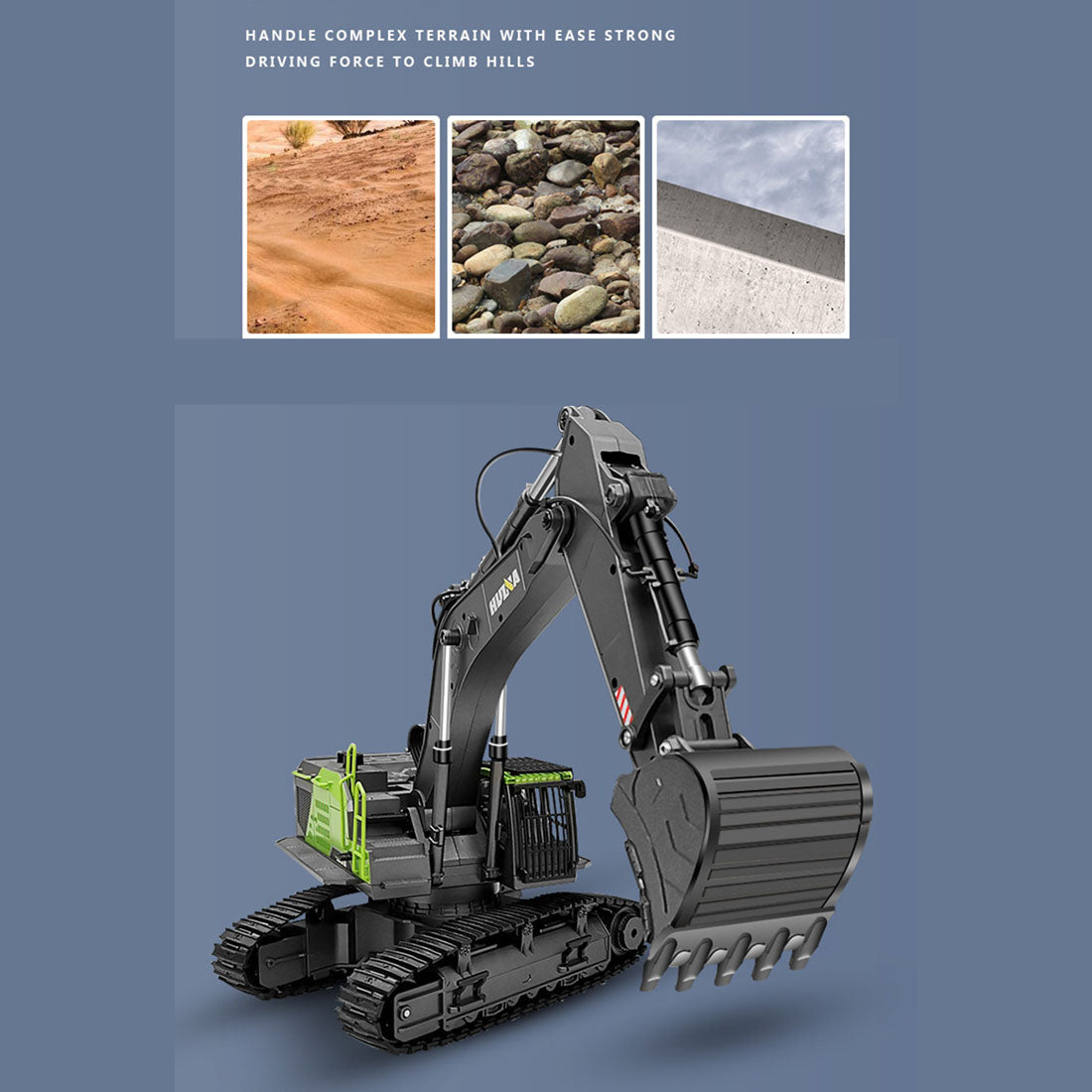 HUINA 4-in-1 1: 14 22CH 2.4G RC Excavator Remote Control Truck