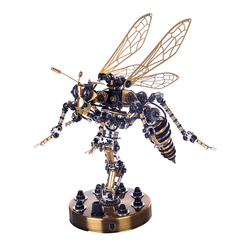 BuildCubes Puzzle de metal 3D para adultos, Steampunk Mecánico Insecto 3D Puzzle Metal Maqueta Animales 131PCS DIY Montaje Avispa Modelo Kit Juguetes BuildCubes Puzzle de metal 3D para adultos, Steampunk Mecánico Insecto 3D Puzzle Metal Maqueta Animales 131PCS DIY Montaje Avispa Modelo Kit Juguetes