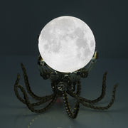 3D Metal Steampunk Galaxy Craft Puzzle Mechanical Octopus with 16 Colors Tap and Remote Control Lamp Model DIY Assembly for Home Decor Creative Gift-1060PCS