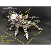 3D Puzzle DIY Model Kit Spider with Bluetooth Speaker Metal Games Creative Gift - EngineDIY