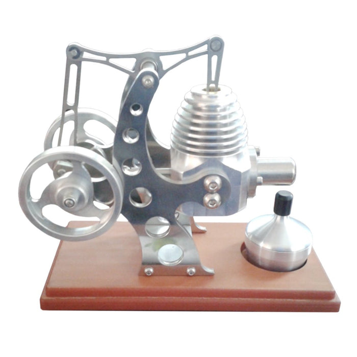 Balance Stirling Engine Model External Combustion Engine with Wood Base for Gift Collection - enginediy