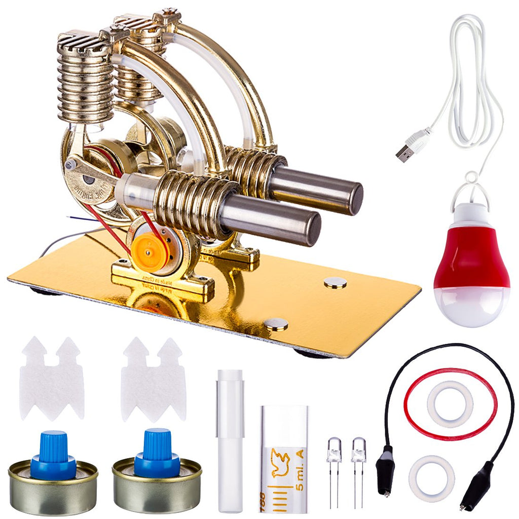 Multi-Cylinder (16, 6, 2 & Miniature 4 Cylinder) Stirling Engine