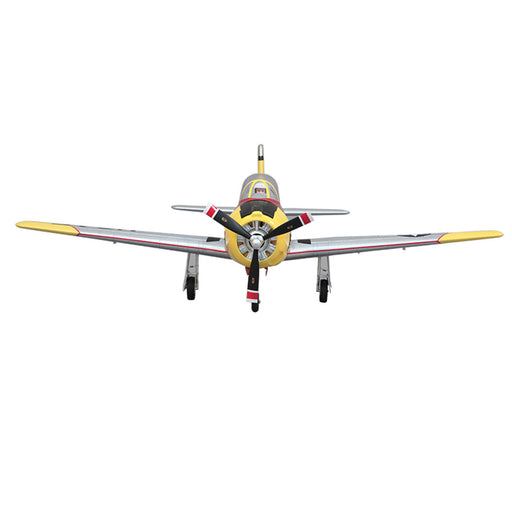 100mm T-28 Jrojan RC Plane Electric Airplanes  Lower Single Wing Fighter RC Airplane Model Assembly Fixed-wing Aircraft- PNP Version - enginediy
