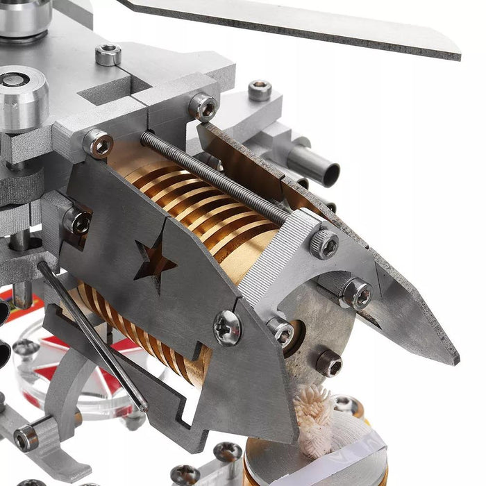Stirling Engine Kit Helicopter Design Vacuum Engine Model Gift Collection - enginediy