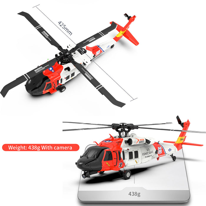 YUXIANG YXZNRC F09-S 1/47 RC Airplane 2.4G 6CH Brushless Direct Drive RC Helicopter Model - RTF Edition