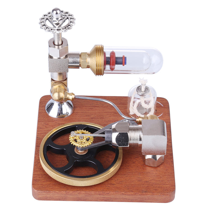 Stirling Engine Model with Horizontal Flywheel Speed Adjustable | Science Experiment Engine - enginediy