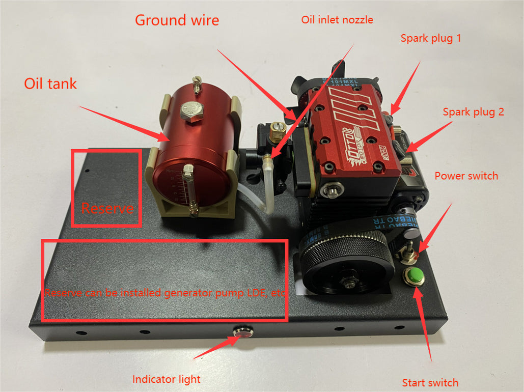 Gasoline Engine Conversion Kit for SEMTO ST-NF2 Nitro Engine Model Kit ...